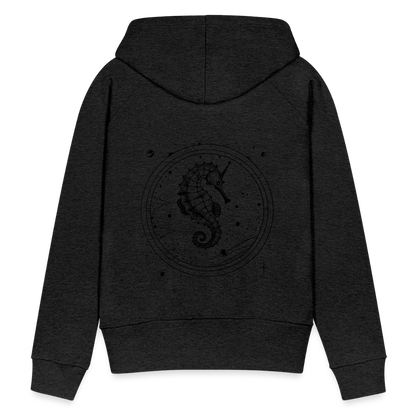 Vintage Weltraum Nautik Design Seepferd - Frauen Premium Hoodie - by Artful Alchemist