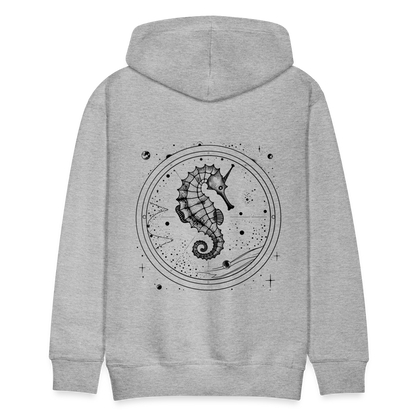 Vintage Weltraum Nautik Design Seepferd - Männer Premium Hoodie - by Artful Alchemist