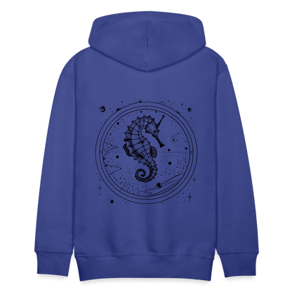 Vintage Weltraum Nautik Design Seepferd - Männer Premium Hoodie - by Artful Alchemist