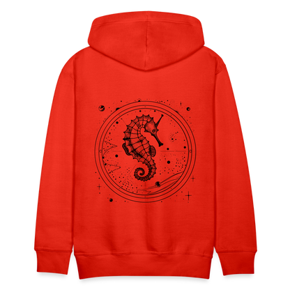 Vintage Weltraum Nautik Design Seepferd - Männer Premium Hoodie - by Artful Alchemist