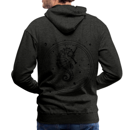 Vintage Weltraum Nautik Design Seepferd - Männer Premium Hoodie - by Artful Alchemist