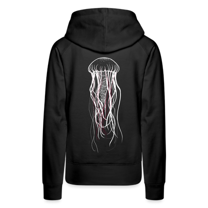 Qualle mit roten Fäden - Frauen Premium Hoodie - by Artful Alchemist
