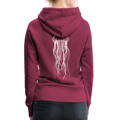 Qualle mit roten Fäden - Frauen Premium Hoodie - by Artful Alchemist