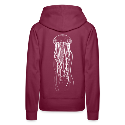 Qualle mit roten Fäden - Frauen Premium Hoodie - by Artful Alchemist