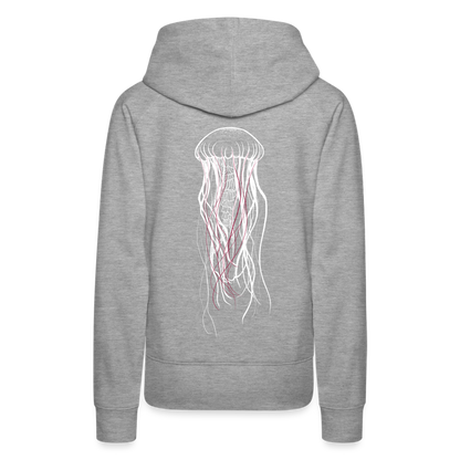 Qualle mit roten Fäden - Frauen Premium Hoodie - by Artful Alchemist