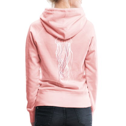 Qualle mit roten Fäden - Frauen Premium Hoodie - by Artful Alchemist