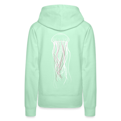 Qualle mit roten Fäden - Frauen Premium Hoodie - by Artful Alchemist
