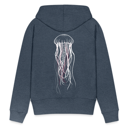 Qualle mit roten Fäden - Frauen Premium Hoodie - by Artful Alchemist
