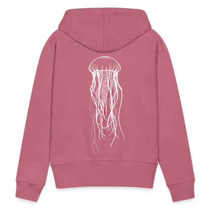 Qualle mit roten Fäden - Frauen Premium Hoodie - by Artful Alchemist
