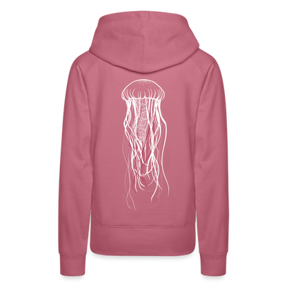 Qualle mit roten Fäden - Frauen Premium Hoodie - by Artful Alchemist
