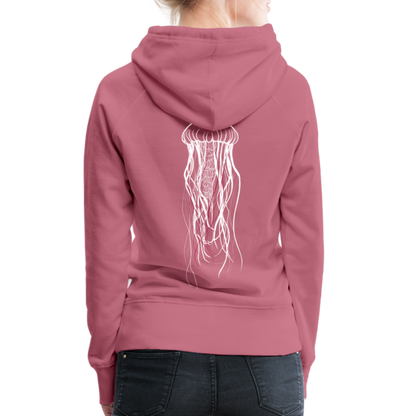 Qualle mit roten Fäden - Frauen Premium Hoodie - by Artful Alchemist